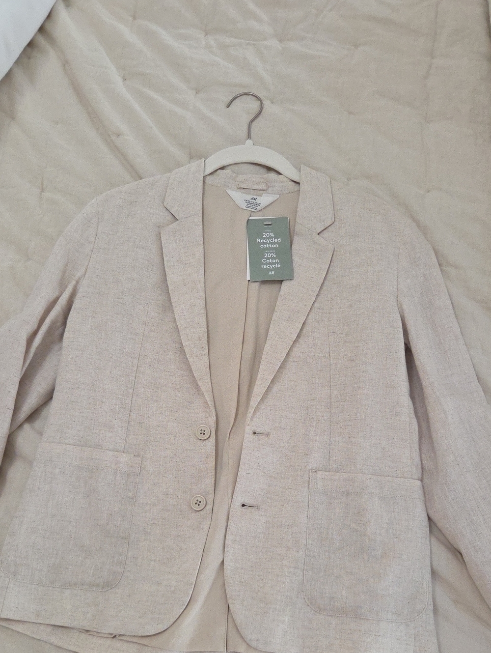 Boys Lightweight Beige Blazer - Classic Tailored Blazer